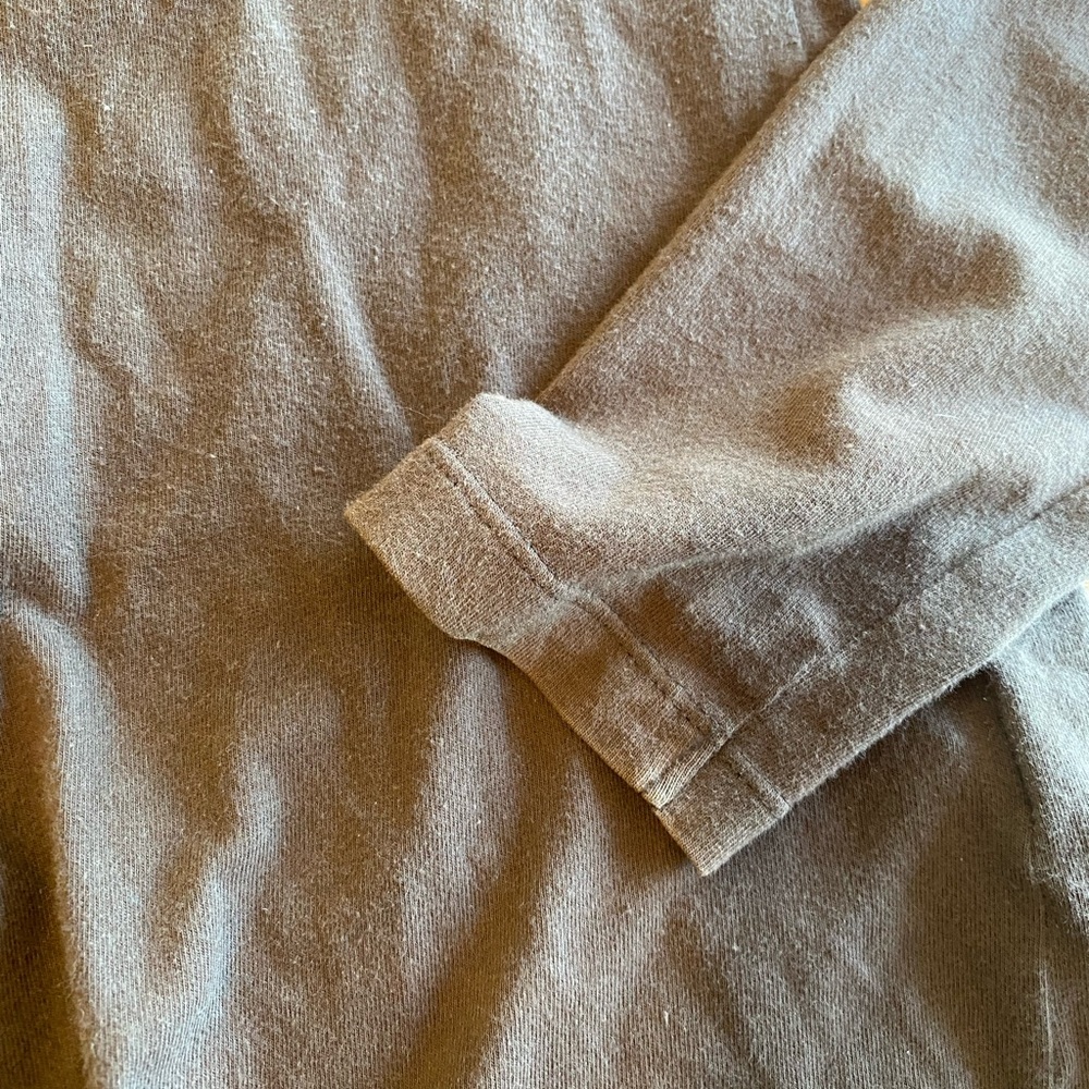 Old Navy Brown ‎ Fitted Long Sleeve T-Shirt women’s small Preloved - Picture 4 of 9